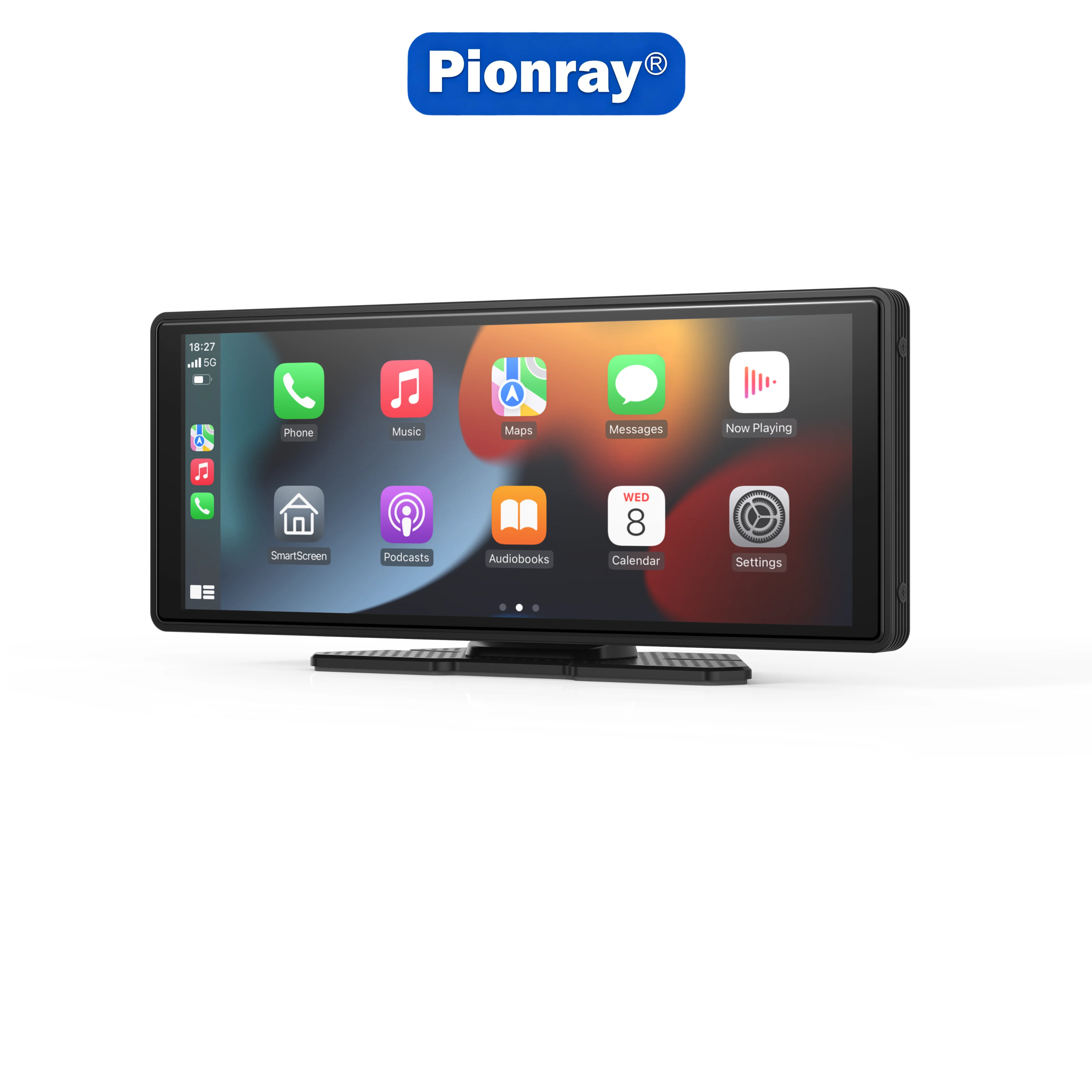 Lettore Multimediale Portatile Wireless Carplay Android Auto da 10,26 Pollici con Controllo Vocale 1080P BT TF