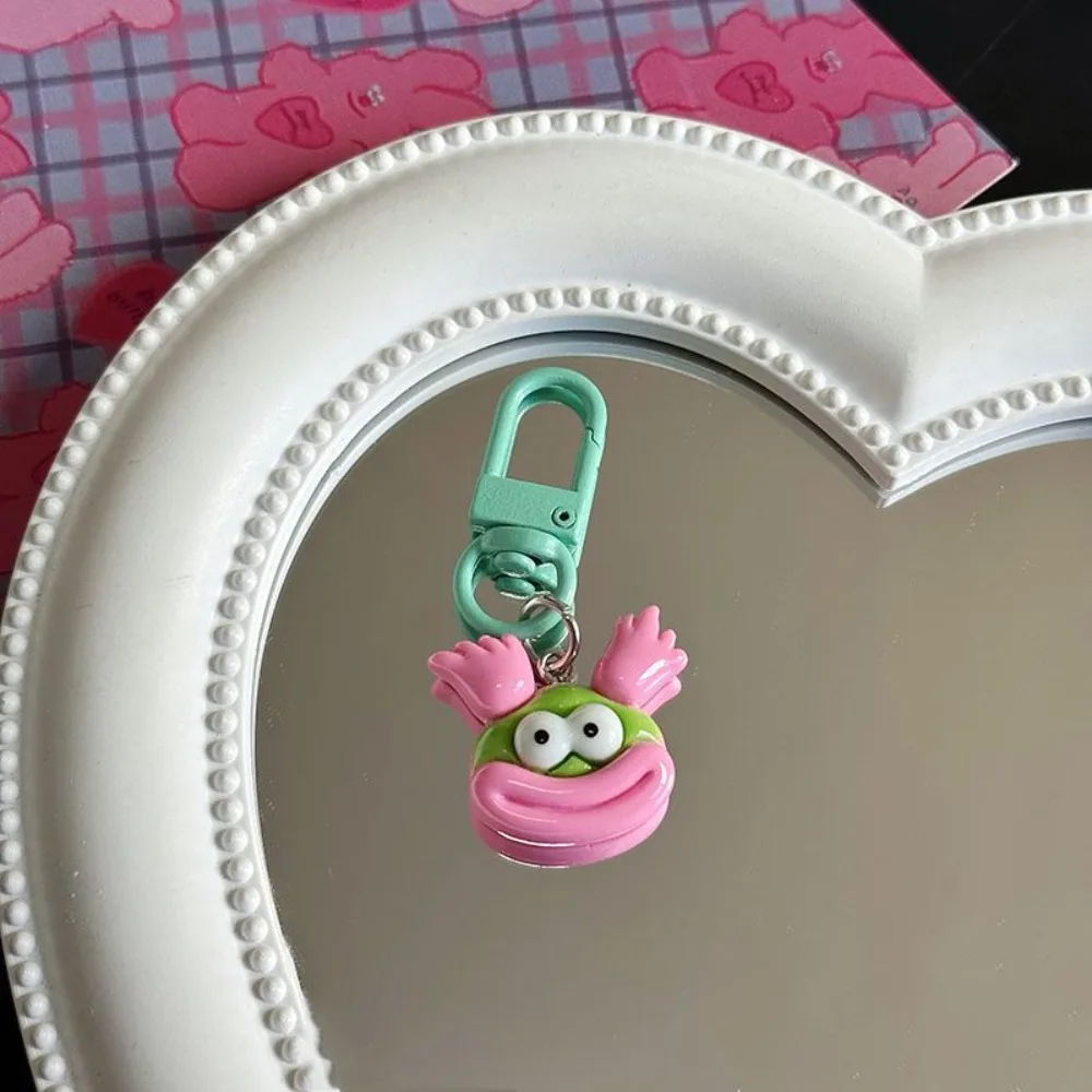 Pendentif de sac à dos bouche de saucisse, pendentif de sac de dessin animé mignon, bijoux de face, mini porte-clés, cadeau, 2024