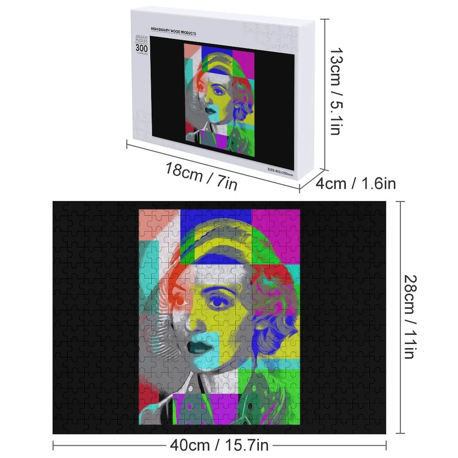 Bette Davis 4 Vintage Classic Jigsaw Puzzle Game Children Personalized Custom Name Child Toy Puzzle