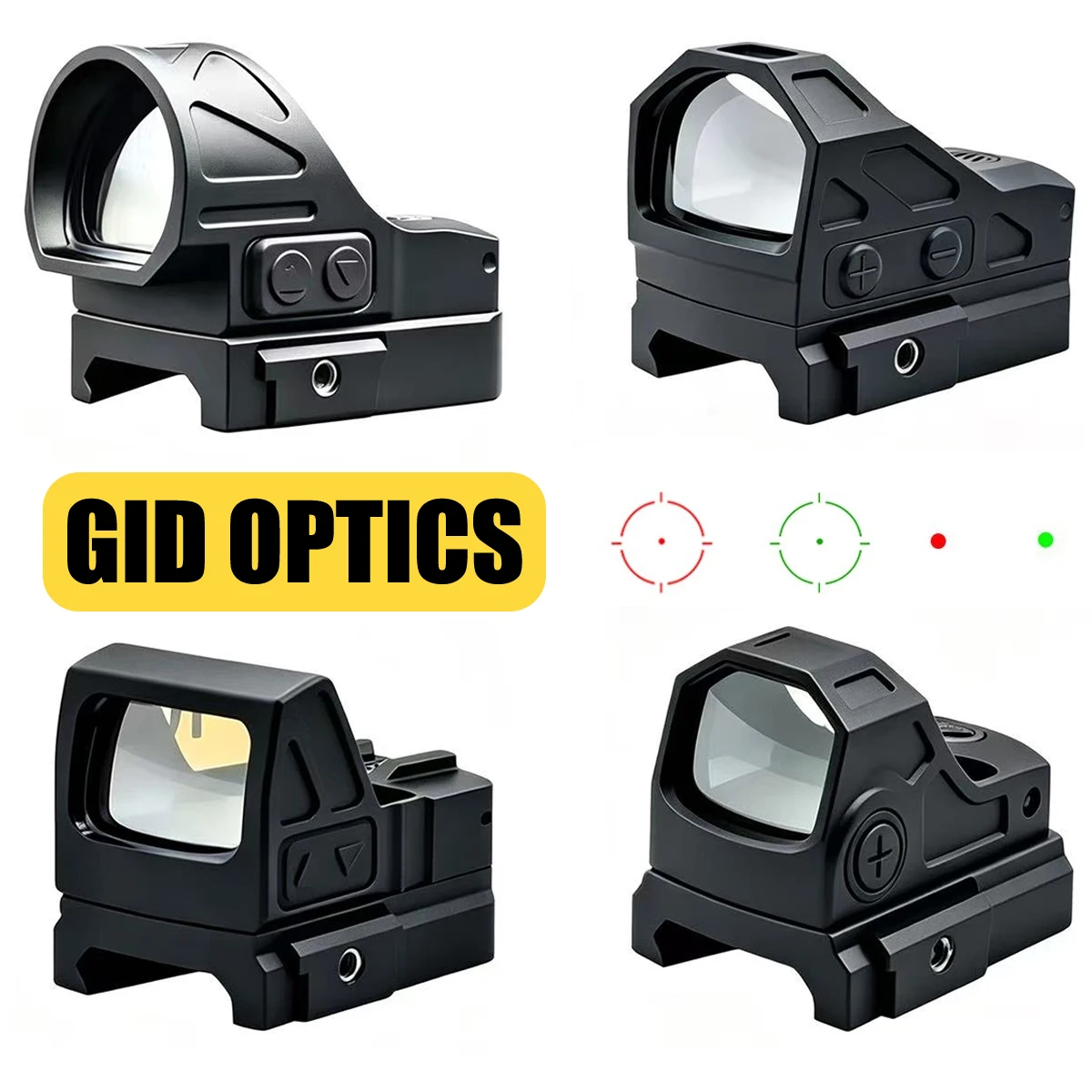 Original Gid** Optics OMEGA 3 MOA Red Dot Sight Shake Awake Parallax Free 407C/507C Cut Scope for Glo*k Pist*l RM* Footprint