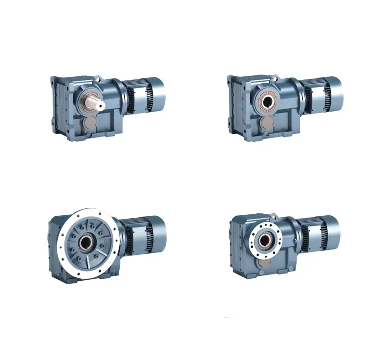 K37-147 Cast Iron Inline Helical Gear Reducer Flange Mounted Speed Reducers For Machinery Farm And Industry Applications