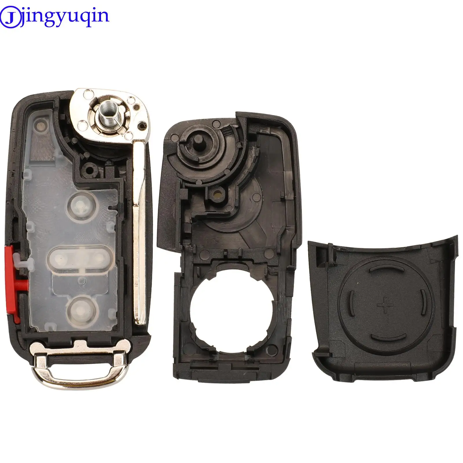 jingyuqin 2/3/4/5 Buttons Folding Remote Car Key Case Shell For VW Sharan Tiguan Golf Sagitar Polo MK6 Touareg