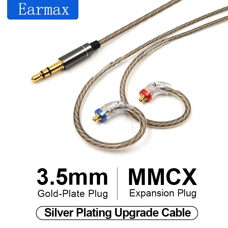 

Для W10 W20 W30 SE535 SE846 UE900 UE900S NW30 N5005 XBA-N1AP N3AP MMCX Сменные наушники-вкладыши посеребренный кабель для обновления