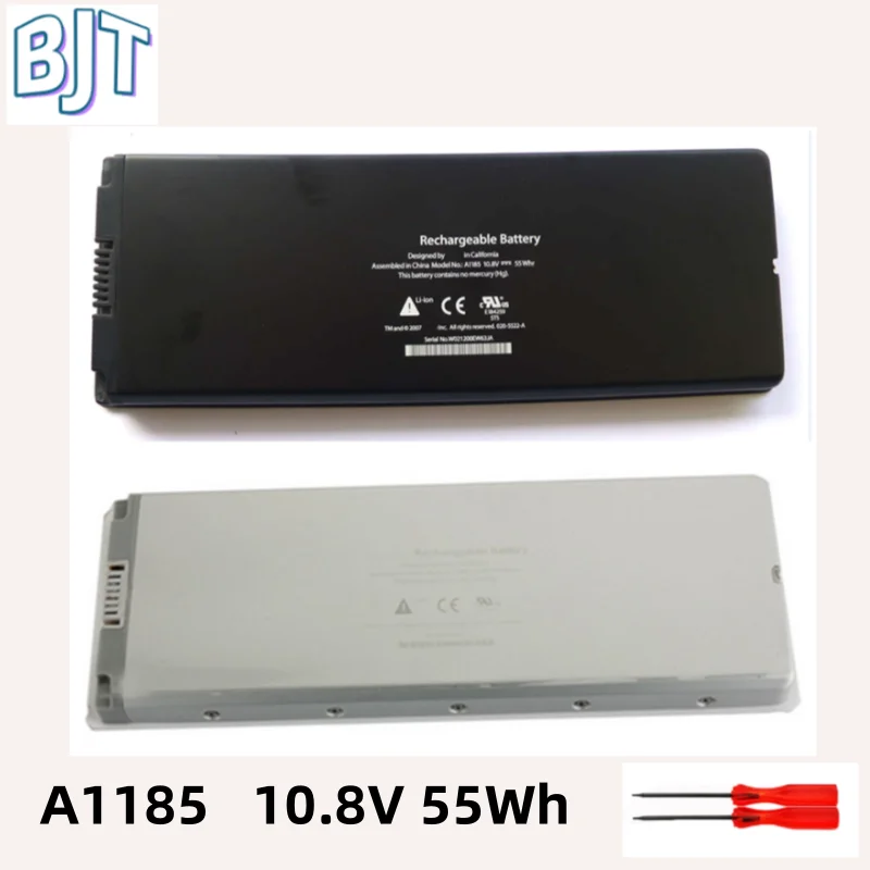 

New Li-ion 10.8V 55Wh A1185 Laptop Battery For Apple MacBook 13 inch A1181 (2006 2007 2008 2009) MA566 MA561 6Cell