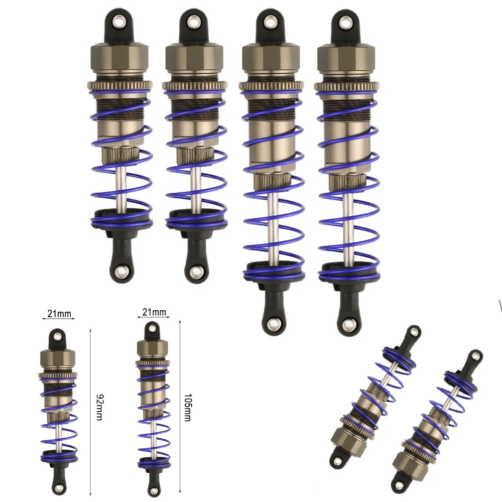 Sospensione ammortizzatore ammortizzatore anteriore e posteriore da 92mm e 105mm per ZD Racing HSP Redcat Hongnor LRP HPI Hobao 1/10 RC Buggy Truck