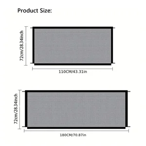 Atmungsaktierbare Haustierbarriere Raben Frauen, Maschentreppe, Kücheneingang, Innen -Tor, Hundetrennwache, isolierte Babyhaken -Playpen 8 Hauptverkaufssicherheit Portao - №6