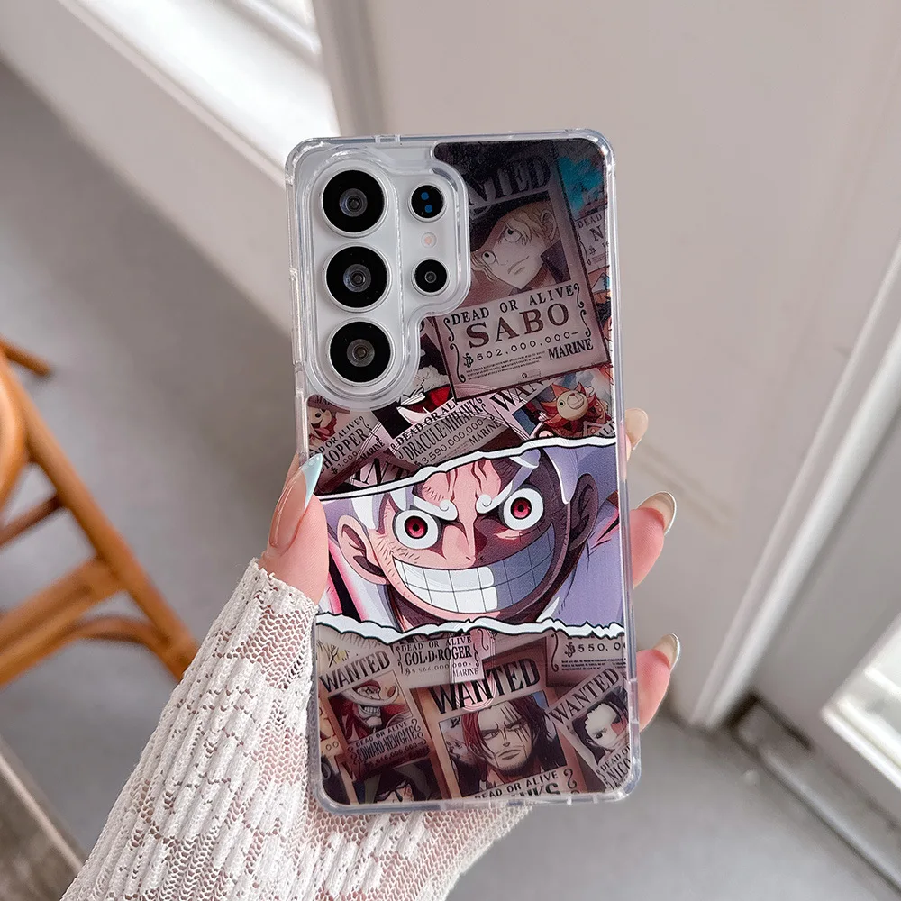 Anime One Piece Luffy Roronoa Zoro Magnetic Magsafe Wireless Charge Phone Case For Samsung Galaxy S26 25 24 23 Ultra Puls Cover