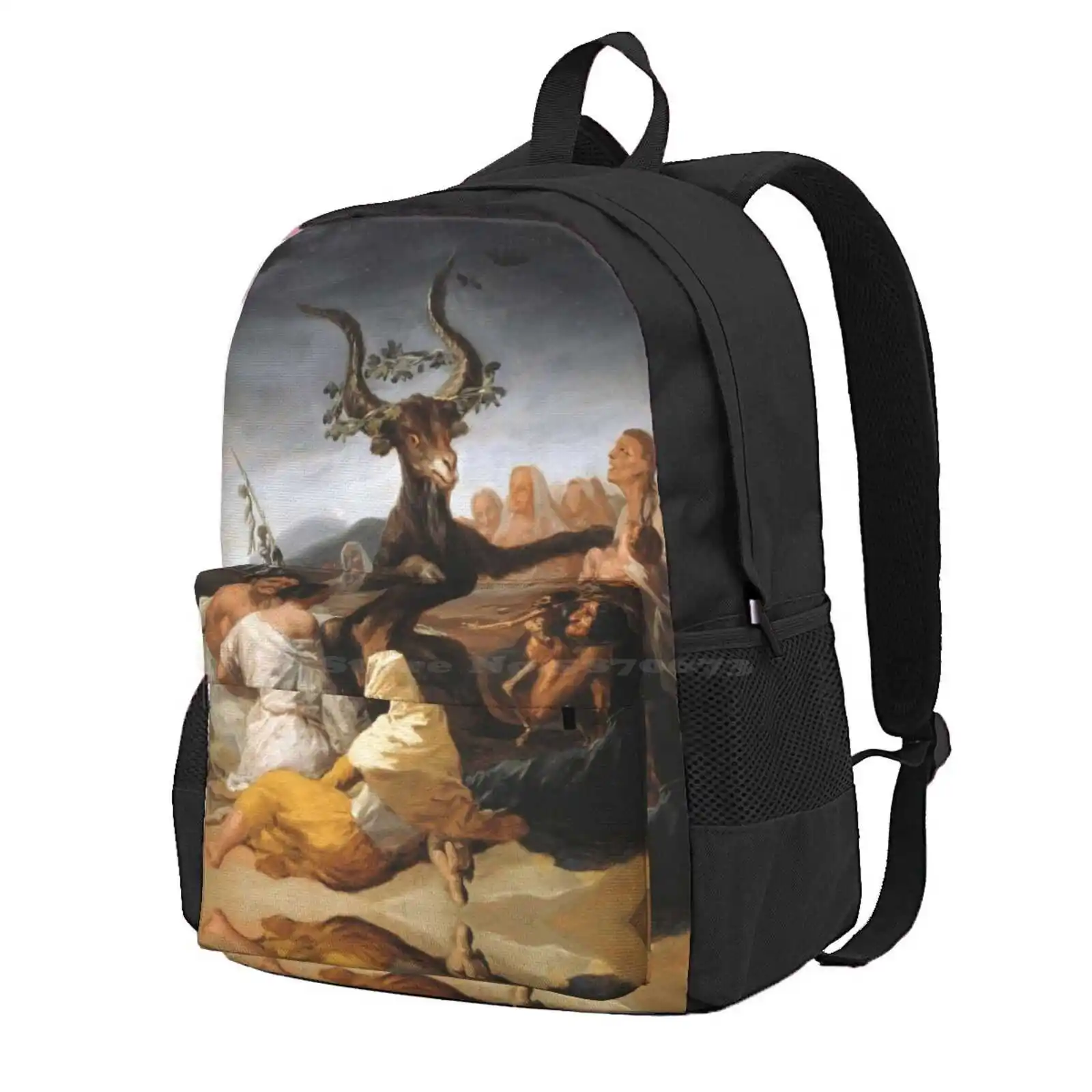 Francisco Goya - Witches Sabbath Hot Sale Schoolbag Backpack Fashion Bags Francisco Goya Witchcraft Vintage Dark Witches