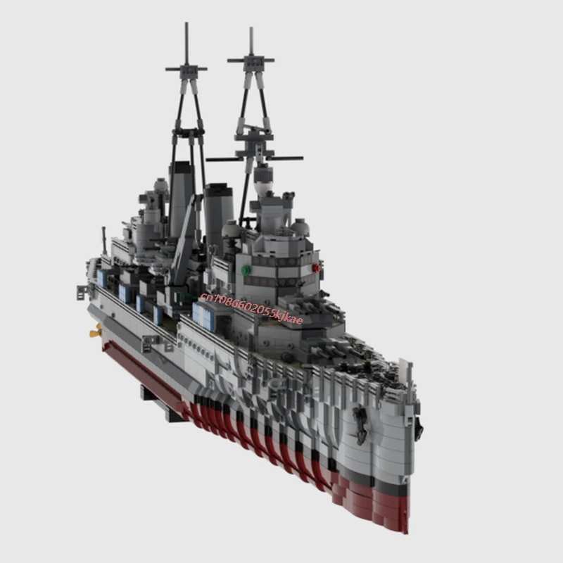 NEW 5557PCS WW2 Military MOC HMS Belfast heavy cruiser Model DIY creative ideas high-tech Child Toy birthdayGift Building blocks