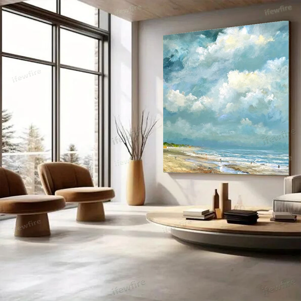 

100% Handmade Abstract Oil Painting Canvas White Gray Wall Art Oil Paintings Canvas Art Home Decoration Wall Pictures