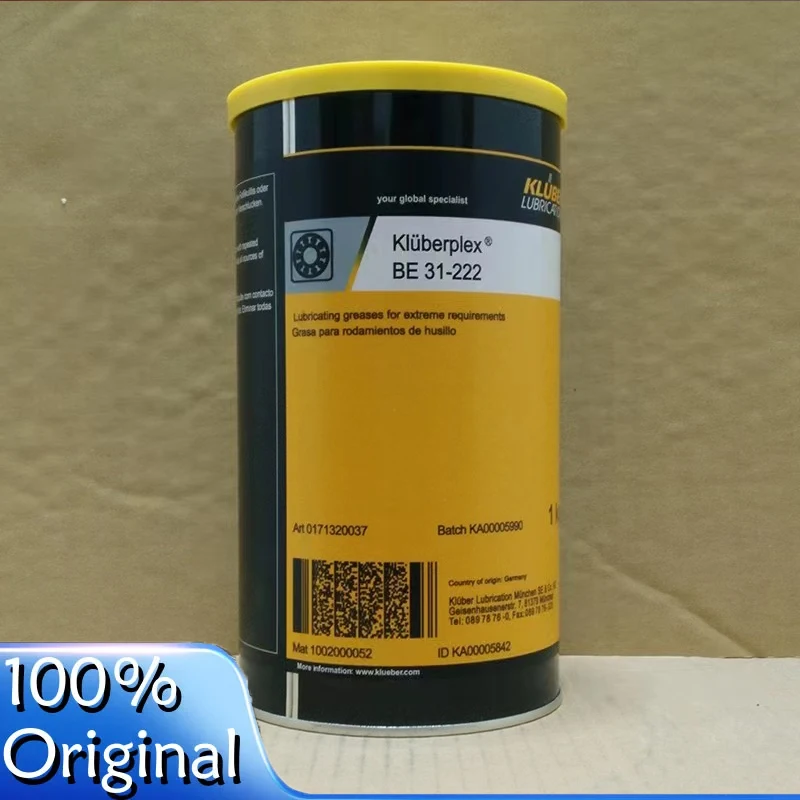 

For KLUBER BE 31-222 Lubricating Greases for Extreme Requirements Longer Component Life Reduced Maintenance Germany Product