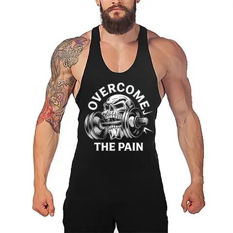 Fitness Stringer Tank Top for Men, High Stretch Moisture-Wicking Tank, Quick-Dry Breathable Sleeveless Workout Vest