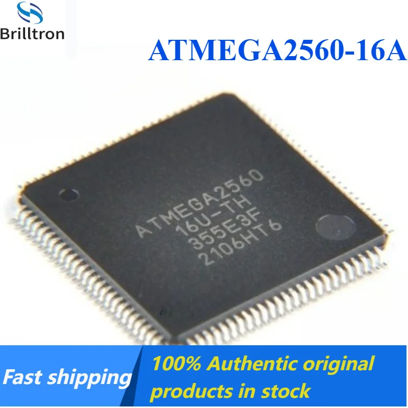 1-5PCS NEW ATMEGA2560-16AU ATMEGA2560 TQFP100 8-bit Microcontroller, Brand New, Original, in Stock, Fast Shipping.