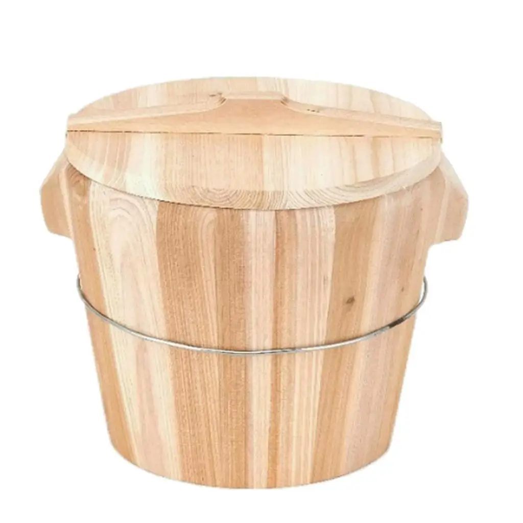 

Wood Cooking Steamer Rice Cooker Multipurpose Large Capacity Rice Storage Container Rice Bucket for Home Use Hotel Restaurant