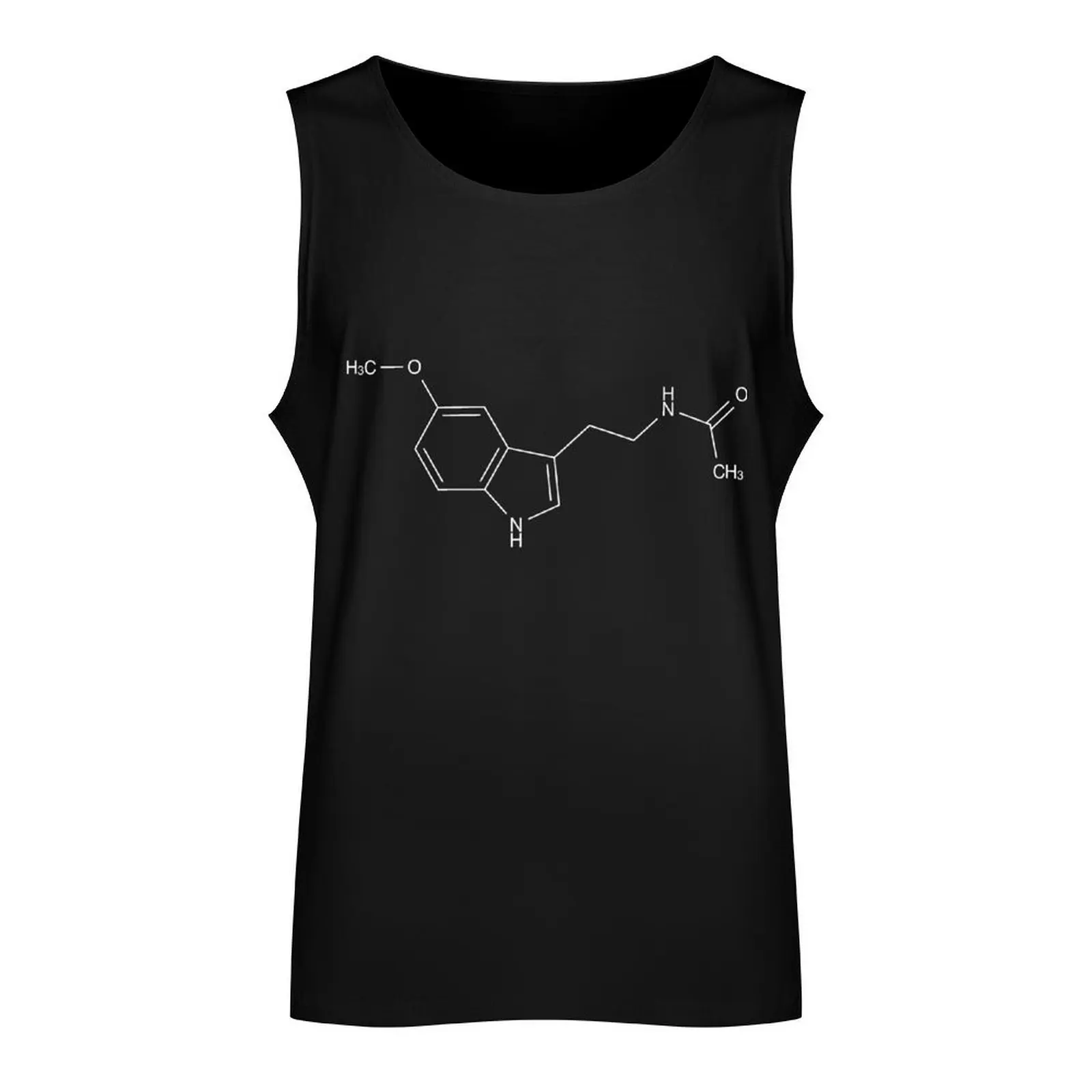 Melatonin Chemical Molecule Structure Tank Top new in tops & t-shirt Gym wear gym clothes man fitness clothing for men