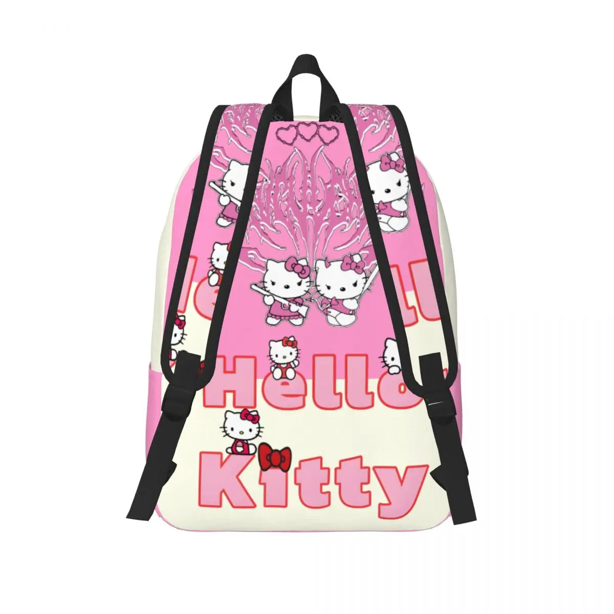 Bolsos de hombro resistentes de Hello Kitty para el trabajo, bolsos casuales para niños, bolso de mano para estudiantes de secundaria, regalo