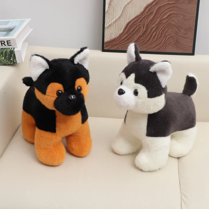 ตุ๊กตาหมาพันธุ์ฮัสกี้นั่งน่ารัก ขนาด 30 ซม. ตุ๊กตาสัตว์เลี้ยงเหมือนจริง ตุ๊กตาชิบะอินุการ์ตูน ของขวัญวันเกิดสำหรับเด็ก