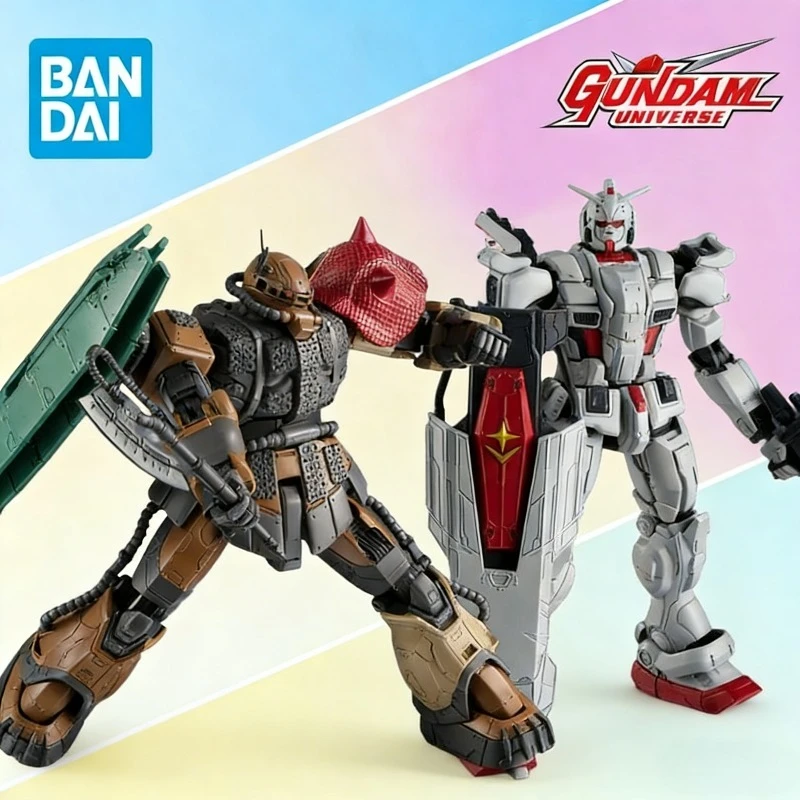 

BANDAI Original GUNDAM UNIVERSE Finished Product Gundam EX/GU-38 ZakuII Solari Machine Articulated Collectible Action Figure