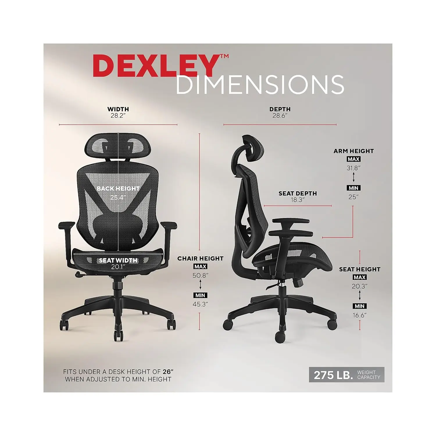 Ergonomic Mesh Office Chair Lumbar Support Adjustable Task Desk Chair, Customized