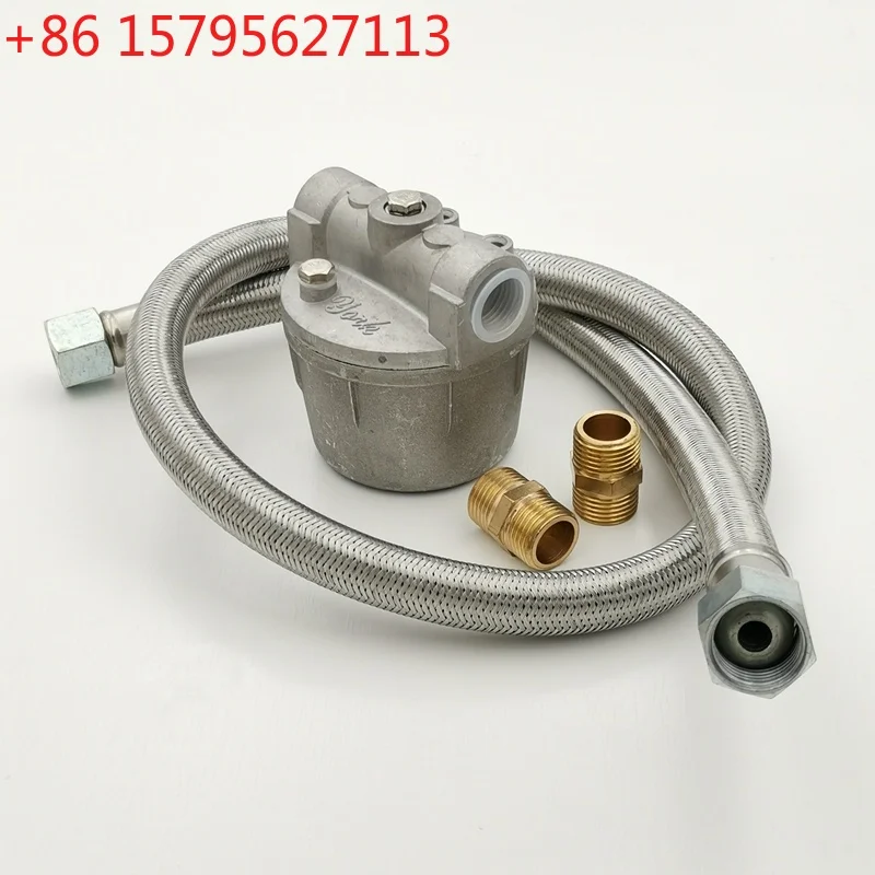 Quemador de aceite usado, filtro de aluminio completo, filtro colador de aceite diésel para caldera, purificador de combustible a base de alcohol de 1/4" y 1/2", filtro de diésel