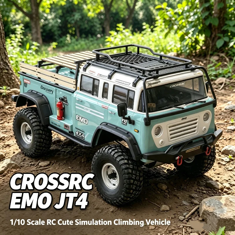Hot 1/10 CROSSRC EMO JT4 RTR Remote Control Cute Simulation Climbing Off-Road Vehicle With Differential Lock RC Electric Model