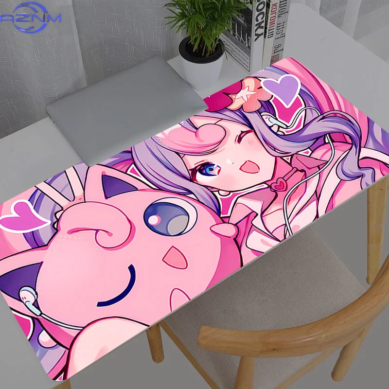 Versatile E-Sports Mousepad Large Desk Mat Non-Slip Base For Laptop Desktop Office Gaming Ornament