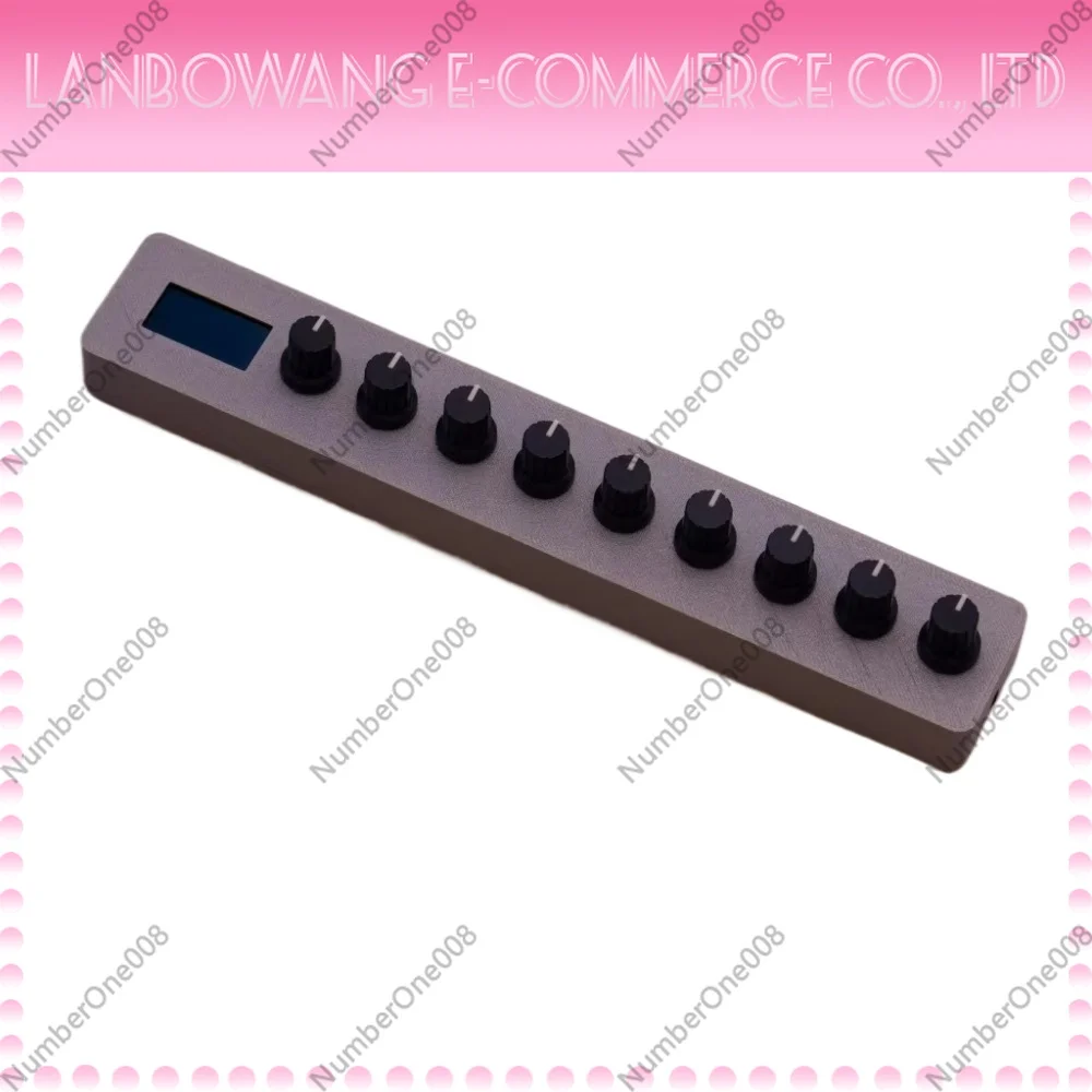 Programmable Knob MIDI Controller with Digital Display Host Mapping, USB Synthesizer Control Surface for DAW