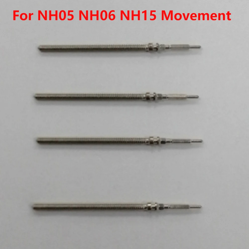

4Pcs Movement Watch Winding Stem Crown Kit Watch Parts For NH05 NH06 NH15 Movement Watches Crown Stem Spare Accessories