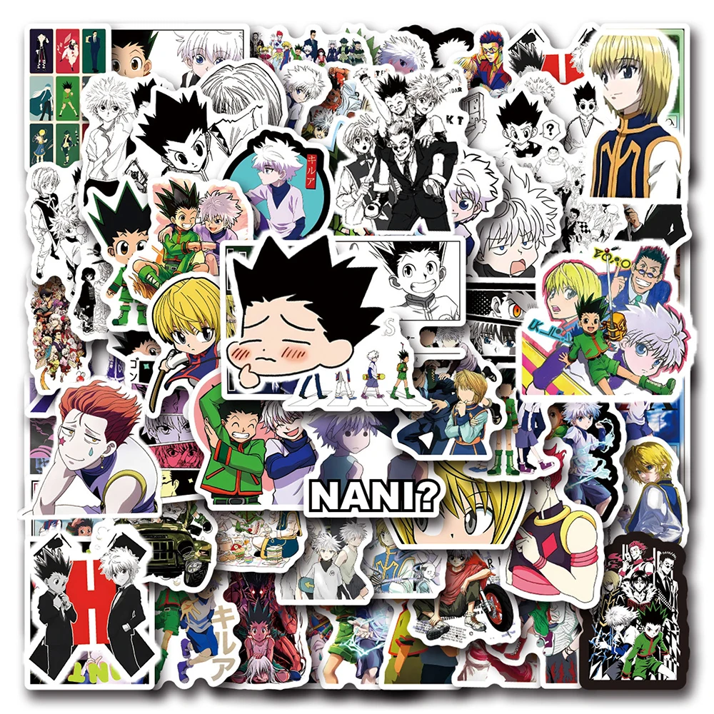 10/30/50/120pcs Anime Hunter × Hunter Stickers Classic Japanese Manga Decal Toy DIY Guitar Helmet Scrapbook Cool Cartoon Sticker