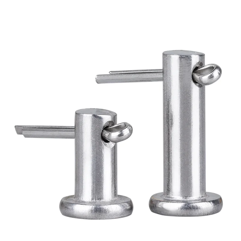 M3 M4 M5 M6 M8 M10 M12 304 A2 Stainless Steel With Hole Pin Shaft Cotter Pin Sets Flat Head Cylindrical Positioning Pin