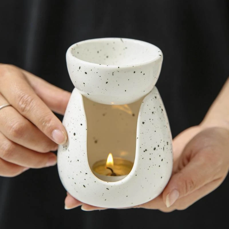 Wachsbrenner für ätherische Öle, Keramik-Aromabrenner, Wachswärmer, Aromatherapie-Törtchenhalter, Kerzenduftdiffusoren,