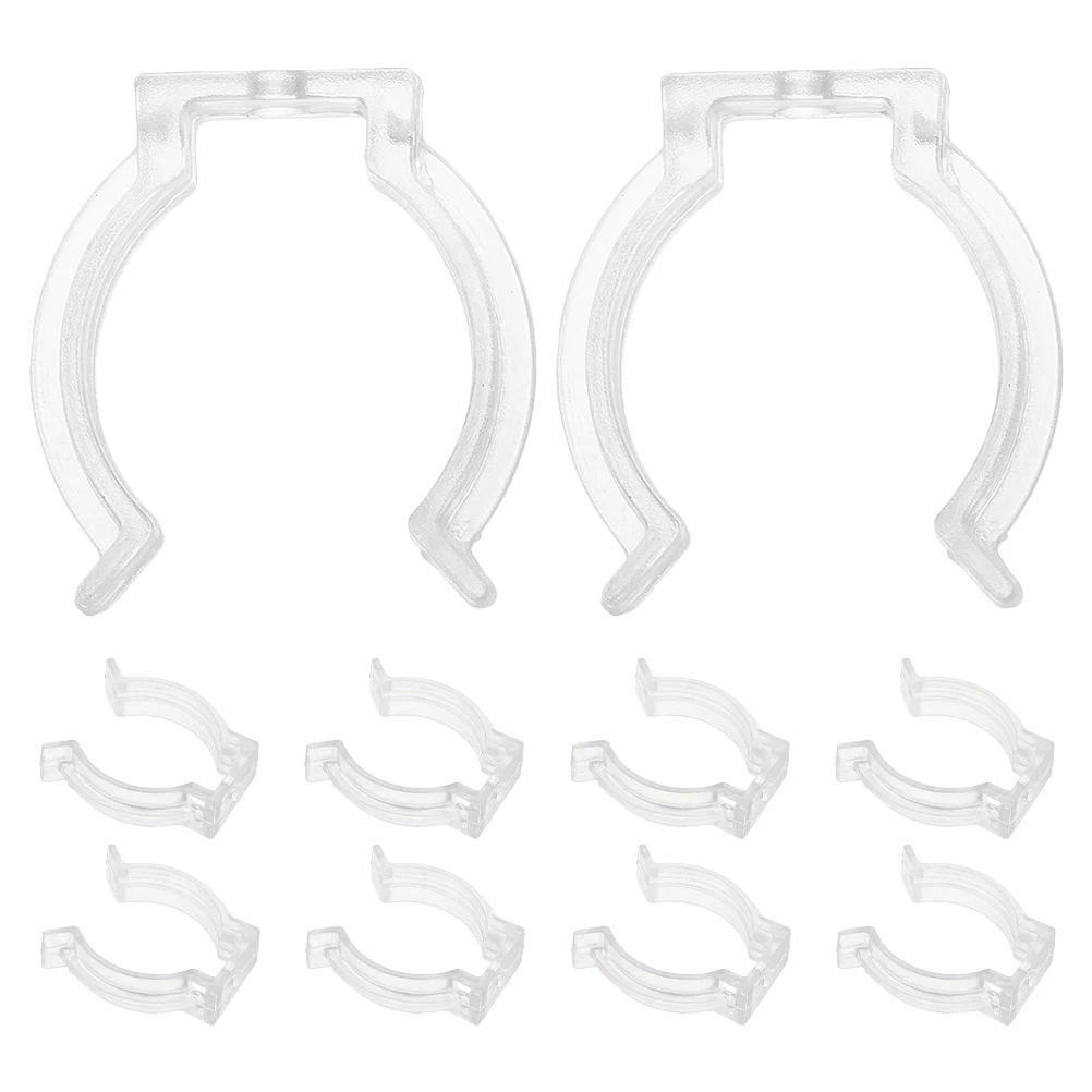 

10pcs Lamp Clamp Light Clips Plastic for Tube Fixing Accessories Round Tube Compatible LED Fluorescent Easy