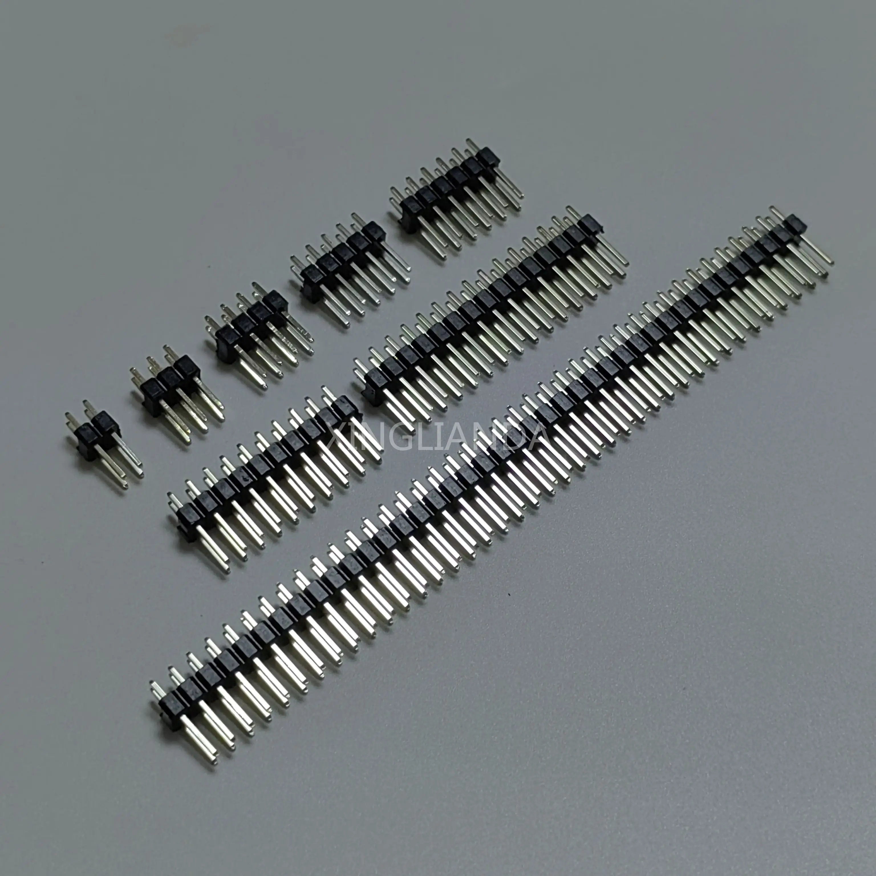 20Pcs 2.54mm Double row Male 2*40P PCB Board Pin Header Connector Strip Pinheader 2/3/4/5/6/8/10/11/12/13/14/15/20/40P