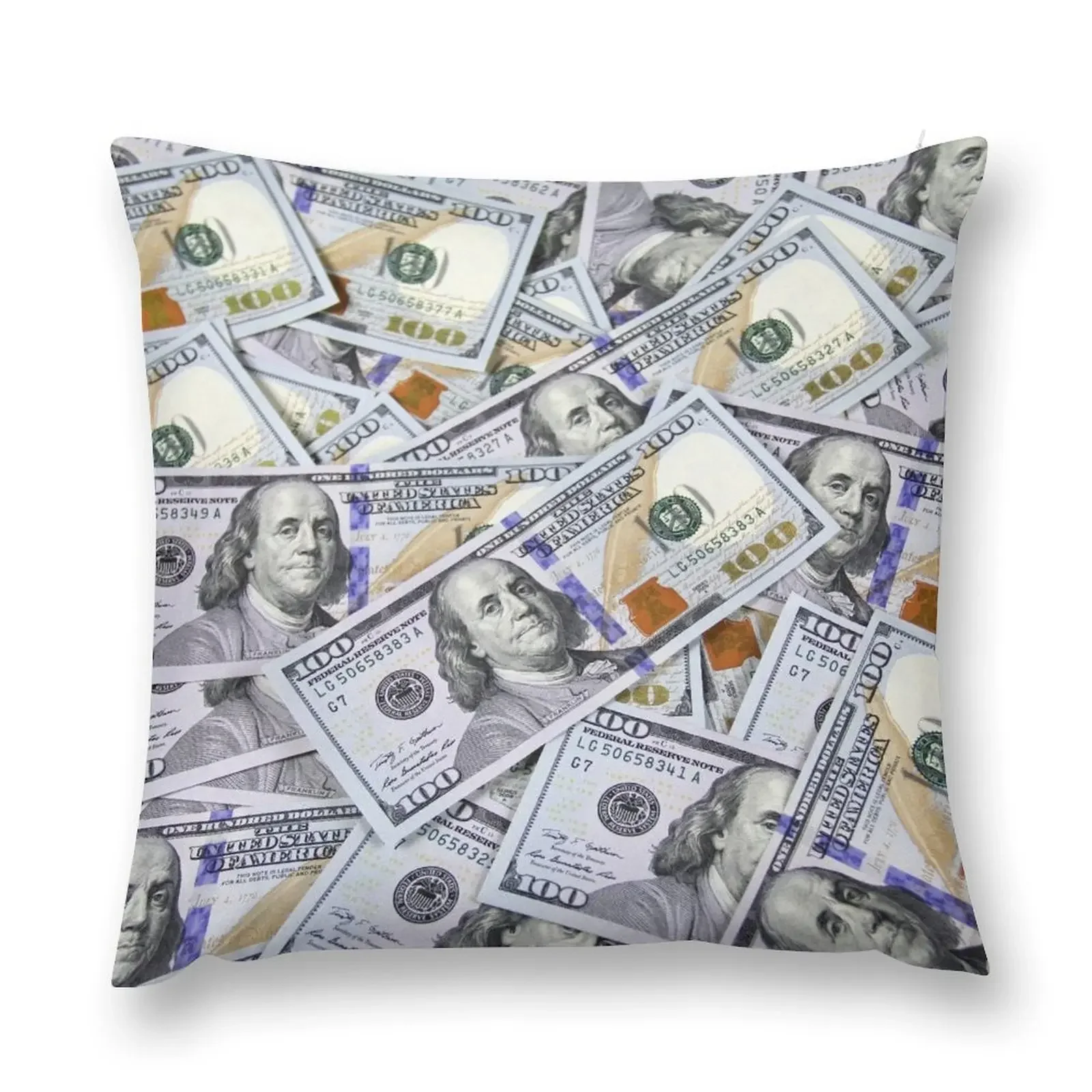 One Hundred Dollar Bills Throw Pillow Cushions Cover autumn decoration Cushion Covers For Living Room pillow