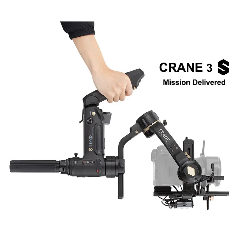 Zhiyun CRANE 3S 3-محور مثبت كاميرا Gimbal المحمولة لكاميرات الفيديو Canon 6.5KG DSLR