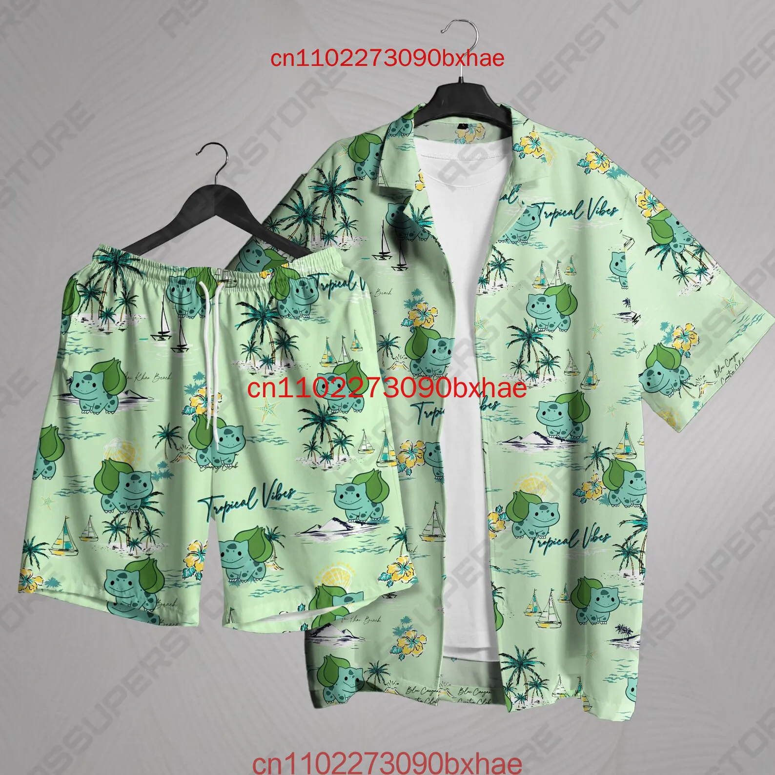 

Новинка 2024 года, мужская гавайская рубашка на пуговицах на Хэллоуин, летний комплект с 3D принтом, гавайские шорты, женская модная пляжная рубашка в стиле ретро