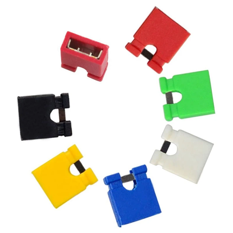 100 قطعة 2.54 مللي متر غطاء البلوز مفتوح نوع تقصير غطاء تقصير كتلة تقصير غطاء المقبس دبوس رأس اتصال كتلة