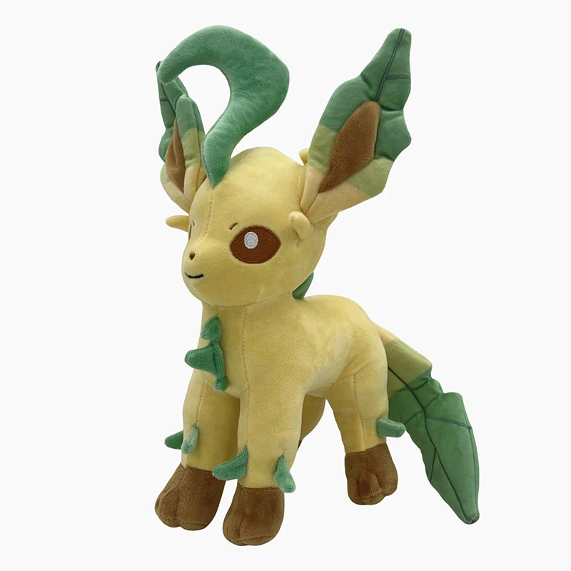 28 センチメートルリーフィンポケモンぬいぐるみ大型アニメ人形かわいい枕イーブイポケモンぬいぐるみぬいぐるみ子供のための誕生日プレゼントクリスマス