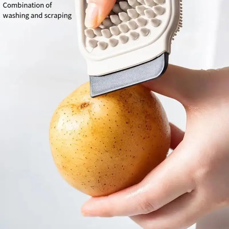 Multi Functional Fruit and Vegetable Household Cleaning Brush, Kitchen Plate Cleaning Brush, Household Washing and Scraping