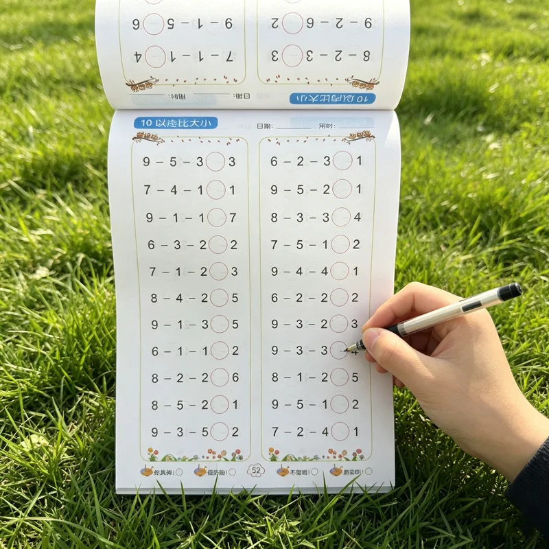 Compare Numbers Within 10: Preschool Math Tracing Workbook – Daily Practice for Ages 4-6