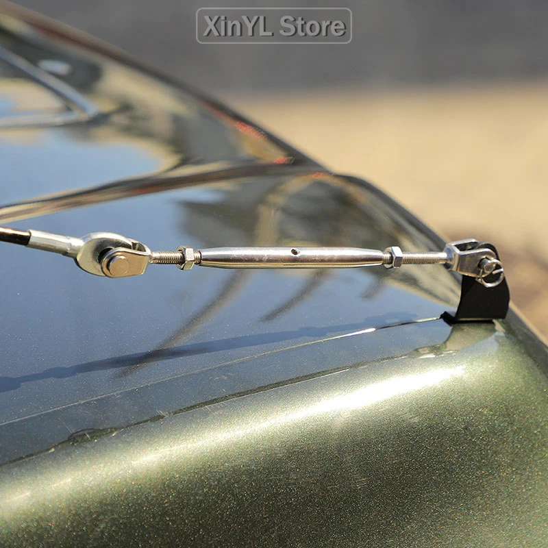 For Suzuki Jimny 2007 -2017 Car Hood Obstacle Eliminate Rope Protector Deflect Hanging Branches Brush Kit Accessories