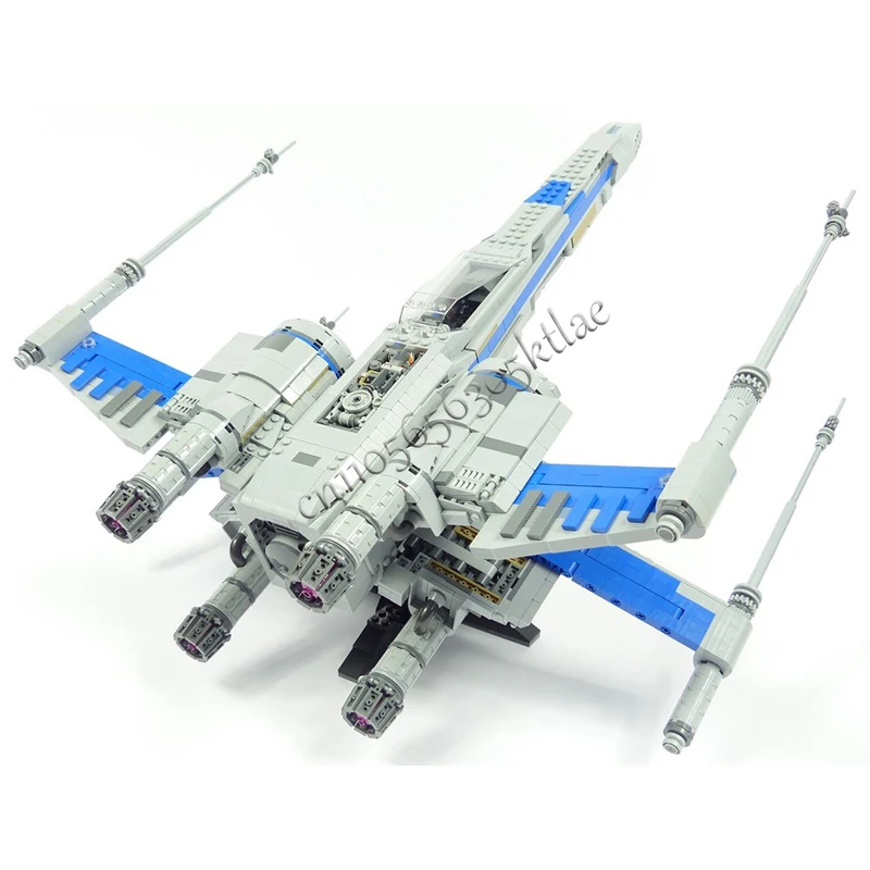 1950pcs Moc Star Battle UCS Resistance T-70 X Wing Starfighter Model Building Blocks Bricks Diy Creative Assembly Toy Kid Gift
