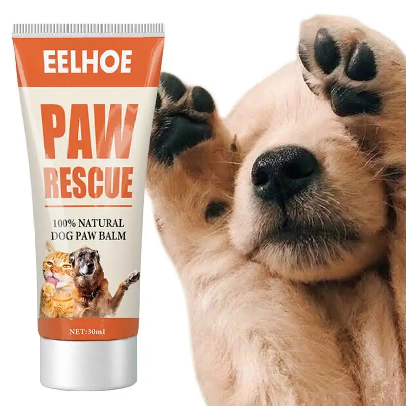 Natural Dog Paw Balm 30ml Cat Dog Foot Paw Balm Paw Spa Softener For Dry/Cracked Paw Dog Cat Paw Butter Nose Balm Moisturizer