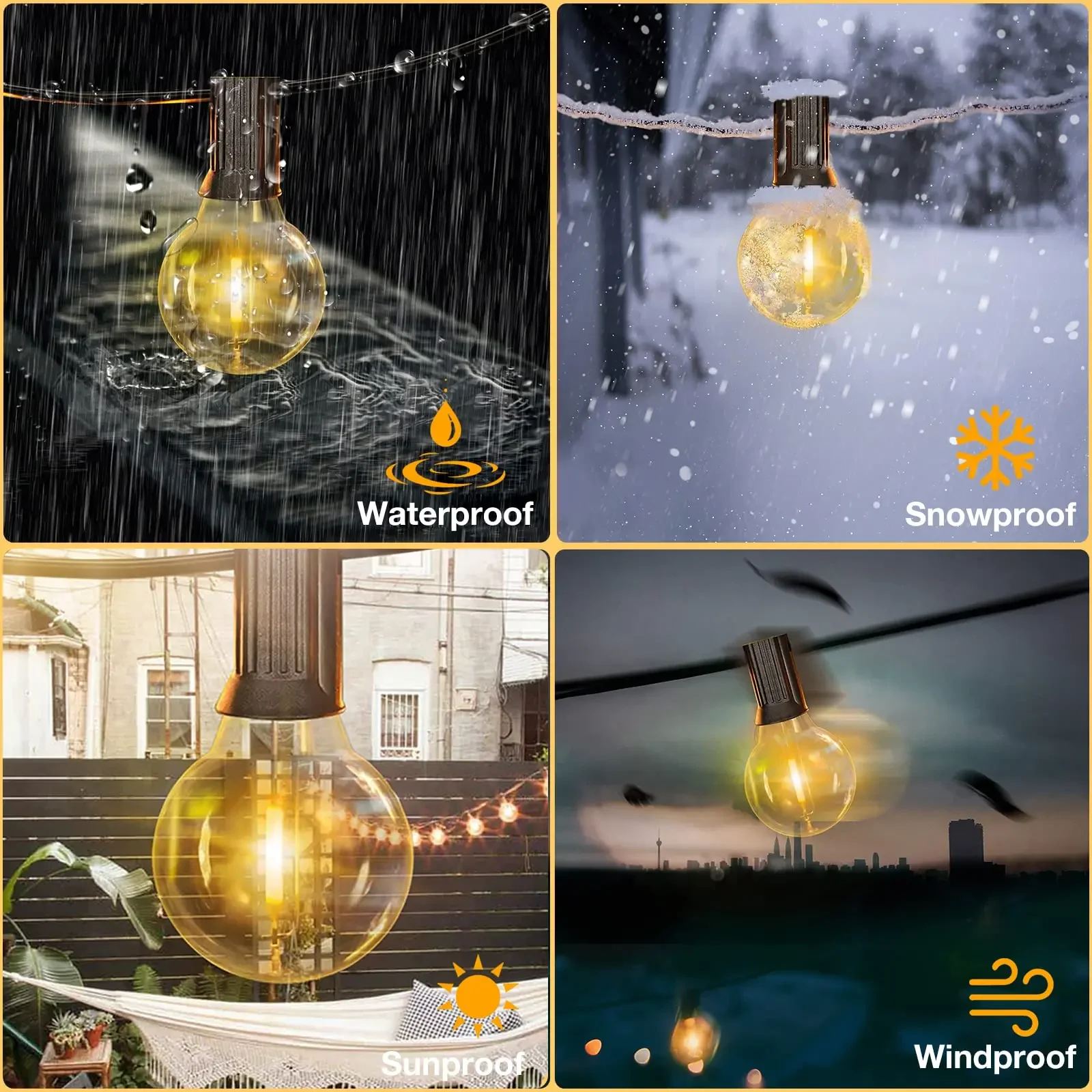 12 Volt Low Voltage G40 Led Bulb 1W DC12V 24V E12 Glass Plastic Replacement Light Bulbs RV Boat Cabin Post Light Off Grid System