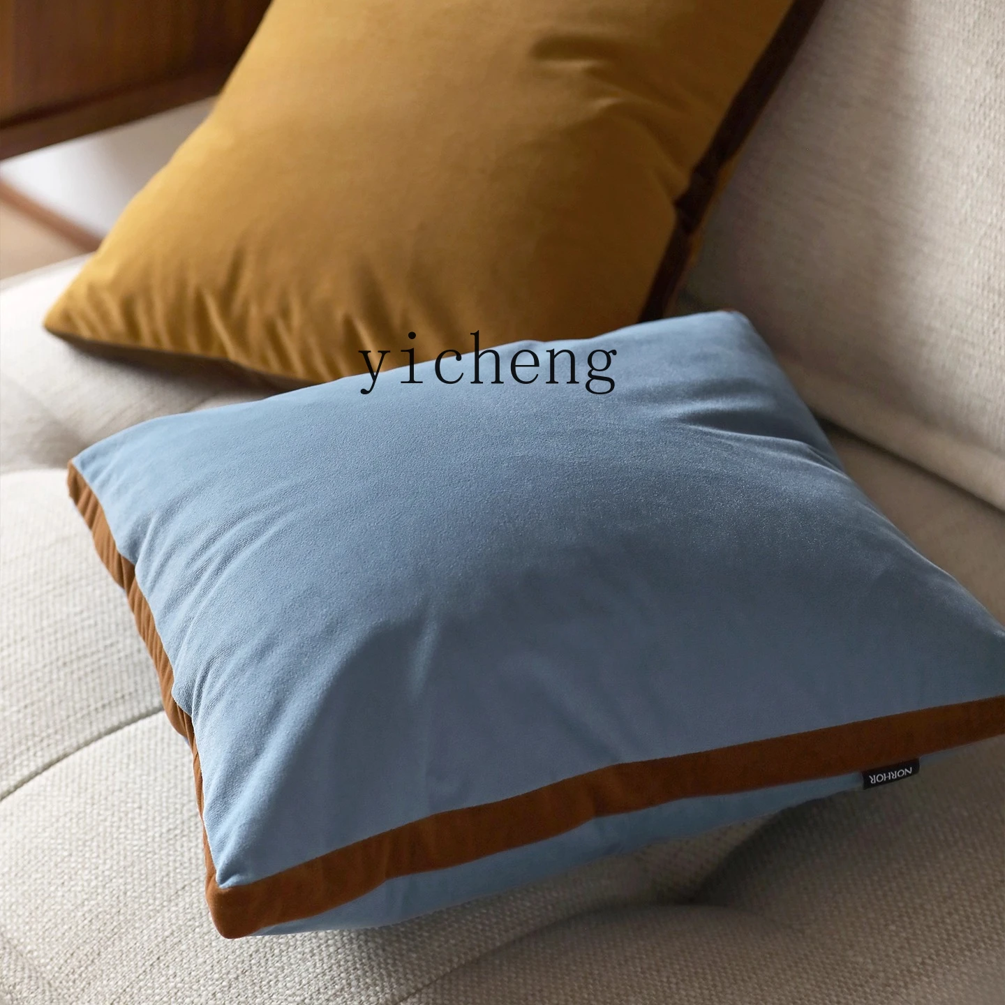 

LSL Vintage Retro Color-Block Velvet Pillow Cushion Lumbar Pillow Multiple Styles