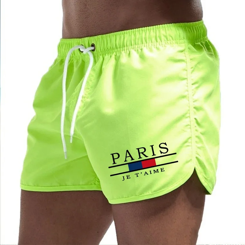 Men's shorts 2025 beach underwear swimming sports pants quick drying swimming men's surfing breathable drawstring fashion casual