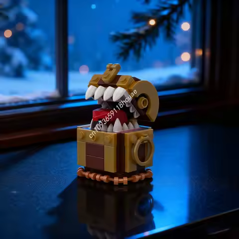 113pcs MOC Discworld The Luggage Model Building Blocks Construction Assemble DIY Christmas Gifts Creative Toys Idea Birthday