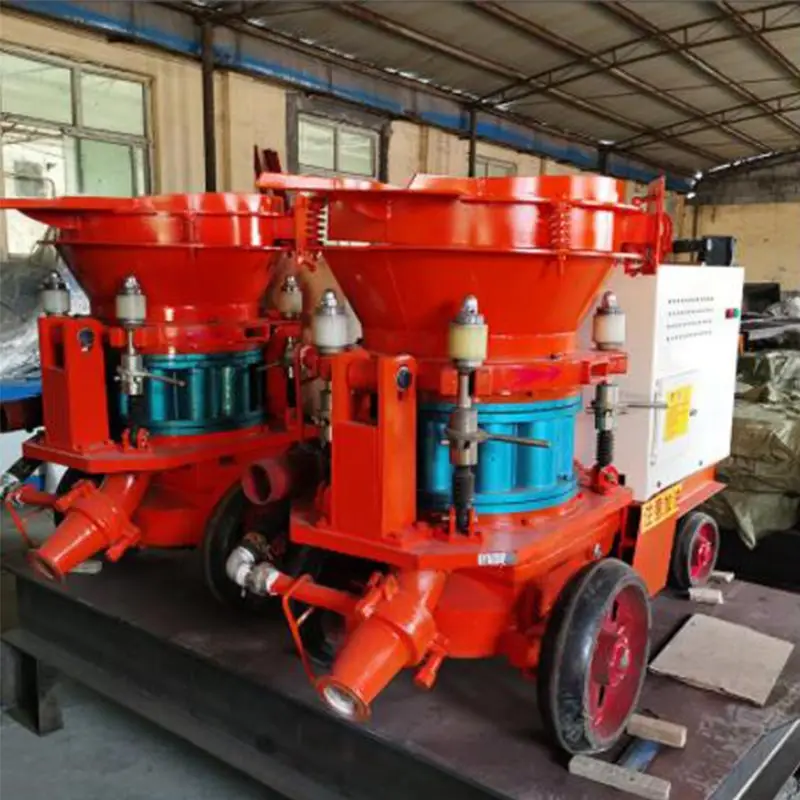 Electric Driven Concrete Shotcrete Machine Low Dust Gunite Machine For Underground Tunnel Work Concrete Refractory Dry Shotcrete