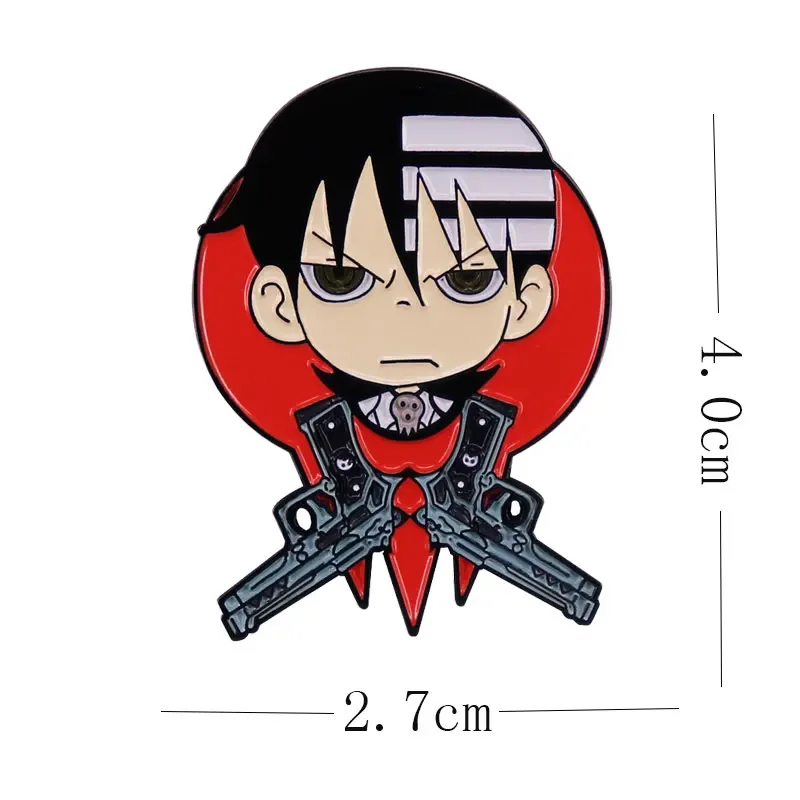 مثيرة للاهتمام الكرتون الروح الآكل بروش معدني الإبداع أنيمي شارة مينا التلبيب اكسسوارات سترة ظهره دبوس الديكور هدية #3