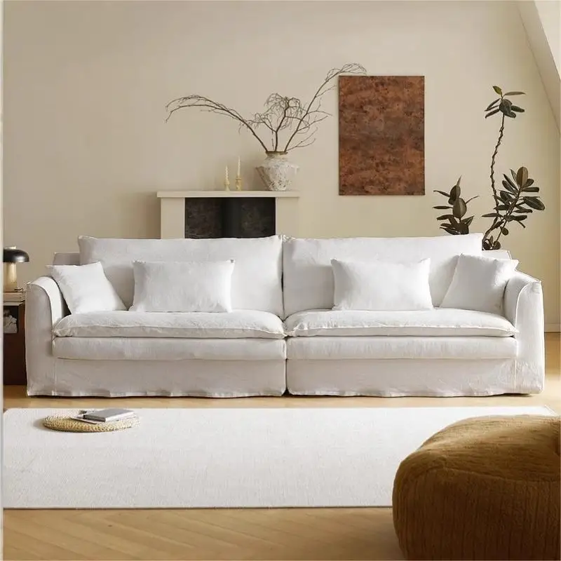 

JJCream тканевый диван с объятиями ветра, прямой ряд, маленькая квартира, гостиная, может быть выполнена и мыть антикварный диван